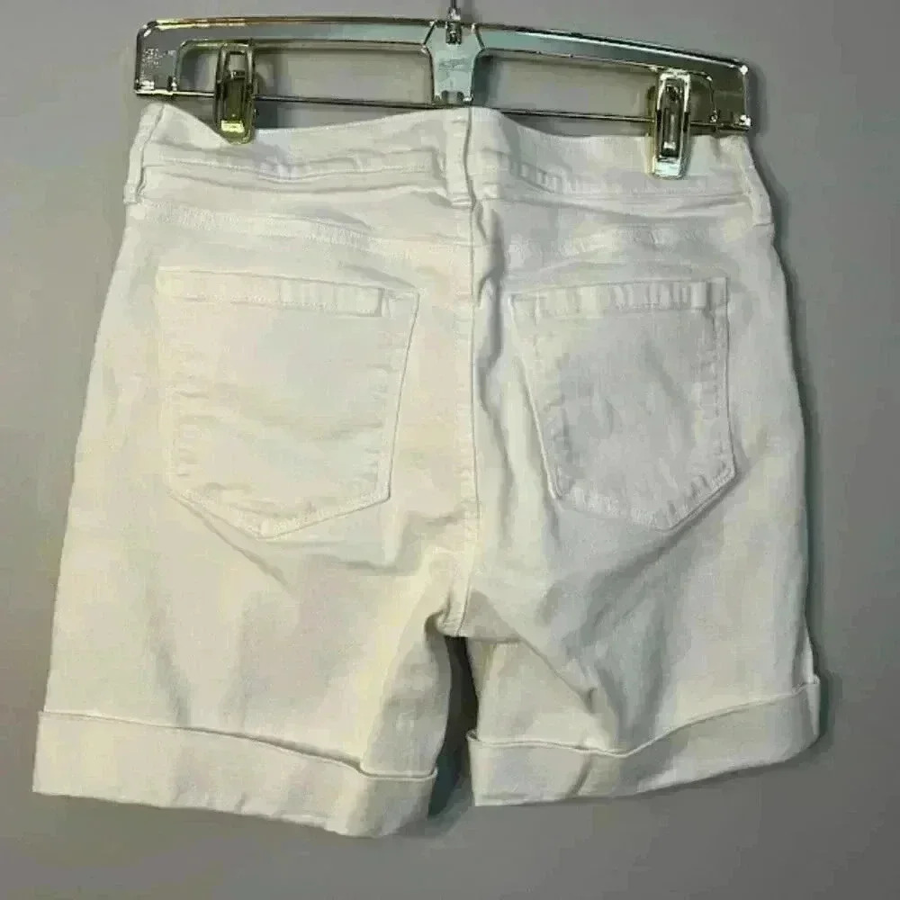 Loft Outlet Woman's White Bermuda Shorts Size 2 - Picture 4 of 4